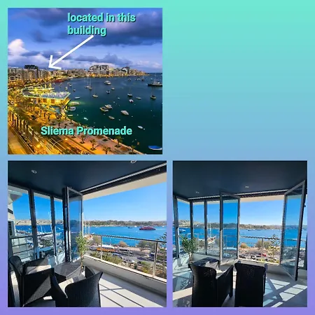 Apartamento Sea View Over Valletta Harbour 3 Bedrooms 2 S4 Sliema