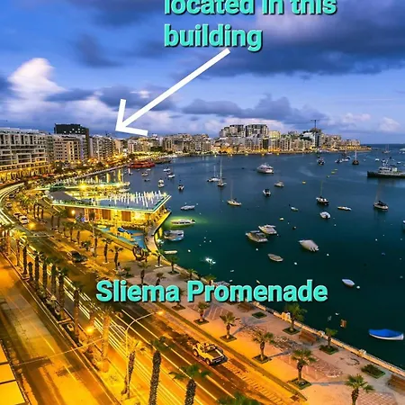Sea View Over Valletta Harbour 3 Bedrooms 2 S4 Apartment Sliema