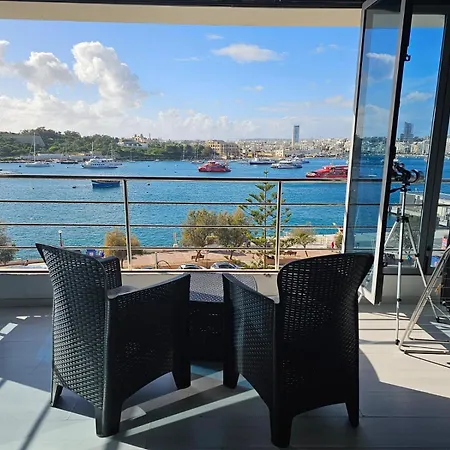 Apartamento Sea View Over Valletta Harbour 3 Bedrooms 2 S4 *